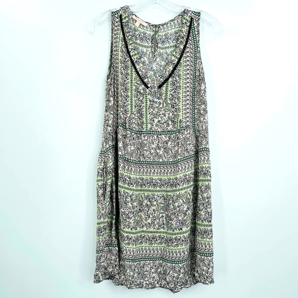 Anthropologie Skies Are Blue floral v-neck dress